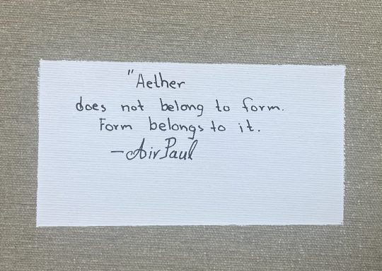 Aetheris — Back Inscription Handwritten back inscription on Aetheris — The Soul Mechanica by Pavlos Tatsis