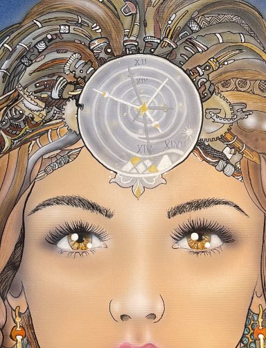 Time Keeper — Clock Detail Close-up of the central clock detail in Time Keeper by Pavlos Tatsis